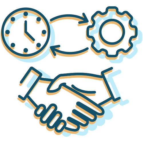 Therapies 9 Icon of hands shaking as a visual metaphor of acceptance therapy for addiction recovery modalities.