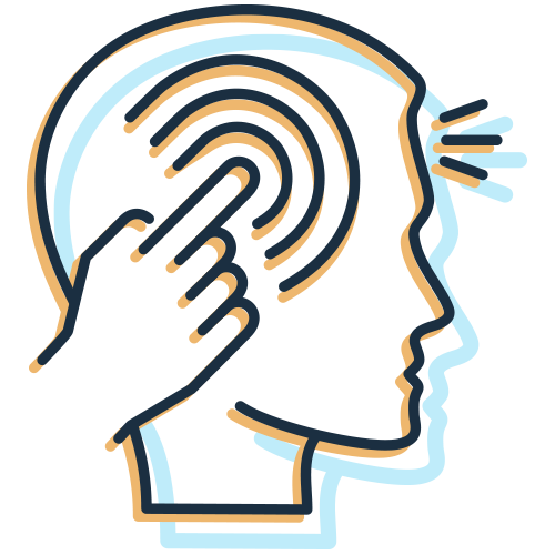 Icon of hands shaking as a visual metaphor of mindfulness therapy for addiction recovery modalities.