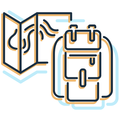 Icon of hands shaking as a visual metaphor of wilderness therapy for addiction recovery modalities.