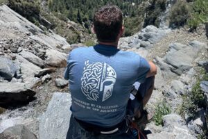 Man sitting outside pondering the partial hospitalization program (PHP) at Sacred Journey in Vista, CA.